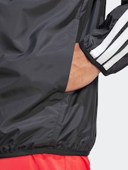 adidas Black Essentials 3-Stripes Windbreaker Jacket - Image 5 of 6