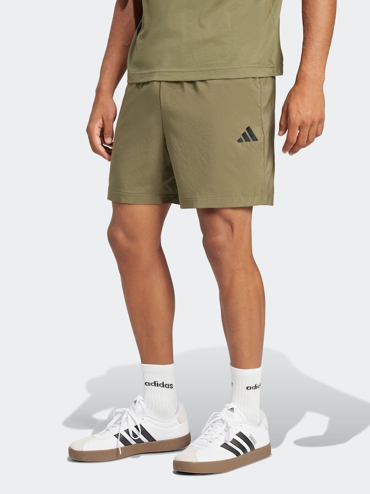 adidas Green Small Essentials Logo Chelsea Shorts - Image 1 of 5