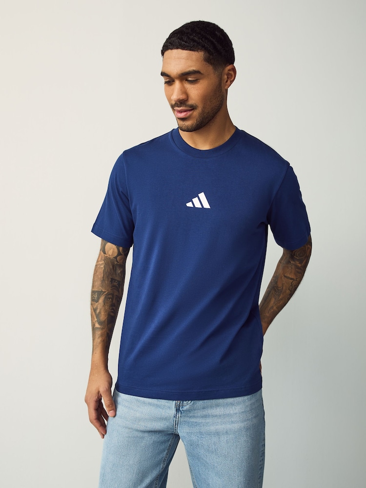 adidas Essentials Small Logo Single Jersey T-Shirt - Imagen 1 de 5