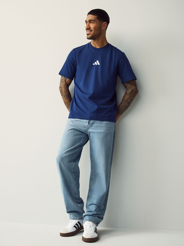 adidas Essentials Small Logo Single Jersey T-Shirt - Imagen 2 de 5
