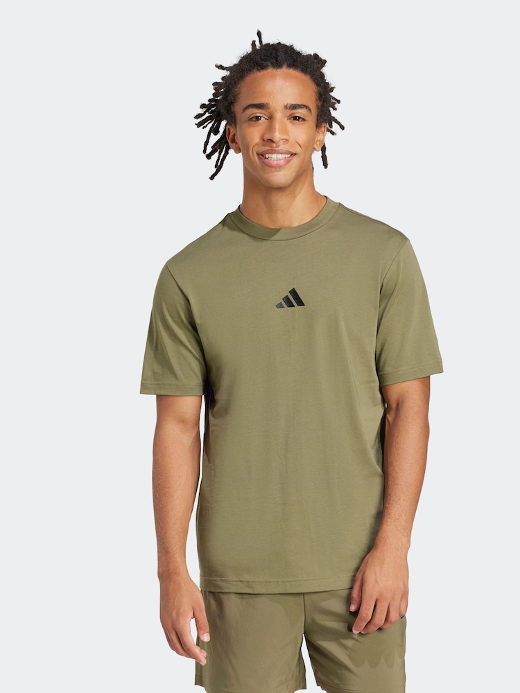 adidas Green Light Small Essentials Logo Single Jersey T-Shirt - Image 2 of 7