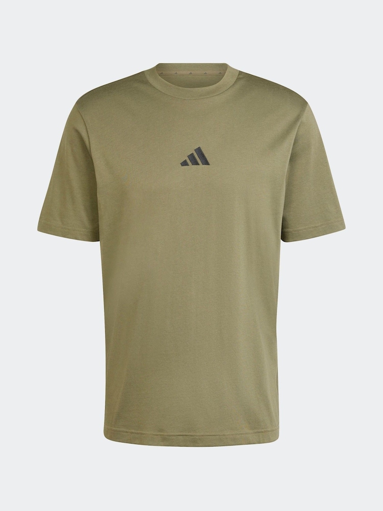 adidas Green Light Small Essentials Logo Single Jersey T-Shirt - Image 7 of 7
