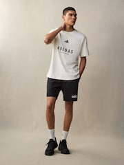 Черный - Шорты из джерси Adidas Essentials Linear Single - Image 3 of 5