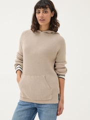 FatFace Knitted Oatmeal Lounge Hoodie - Image 1 of 5