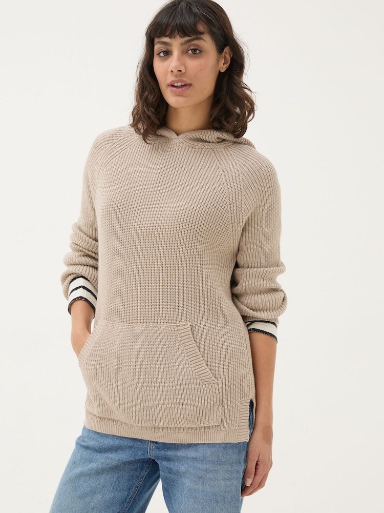 FatFace Knitted Oatmeal Lounge Hoodie - Image 1 of 5