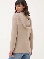 FatFace Knitted Oatmeal Lounge Hoodie - Image 2 of 5