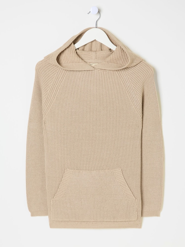 FatFace Knitted Oatmeal Lounge Hoodie - Image 5 of 5
