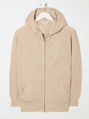 FatFace Oatmeal Lounge Zip Up Hoodie - Image 6 of 6
