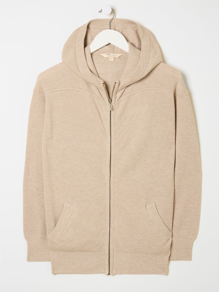 FatFace Oatmeal Lounge Zip Up Hoodie - Image 6 of 6 FatFace Oatmeal Lounge Zip Up Hoodie - Image 6 of 6
