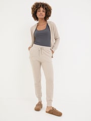 FatFace Oatmeal Lounge Cuffed Joggers - Image 3 of 6