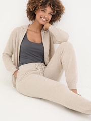 FatFace Oatmeal Lounge Cuffed Joggers - Image 4 of 6