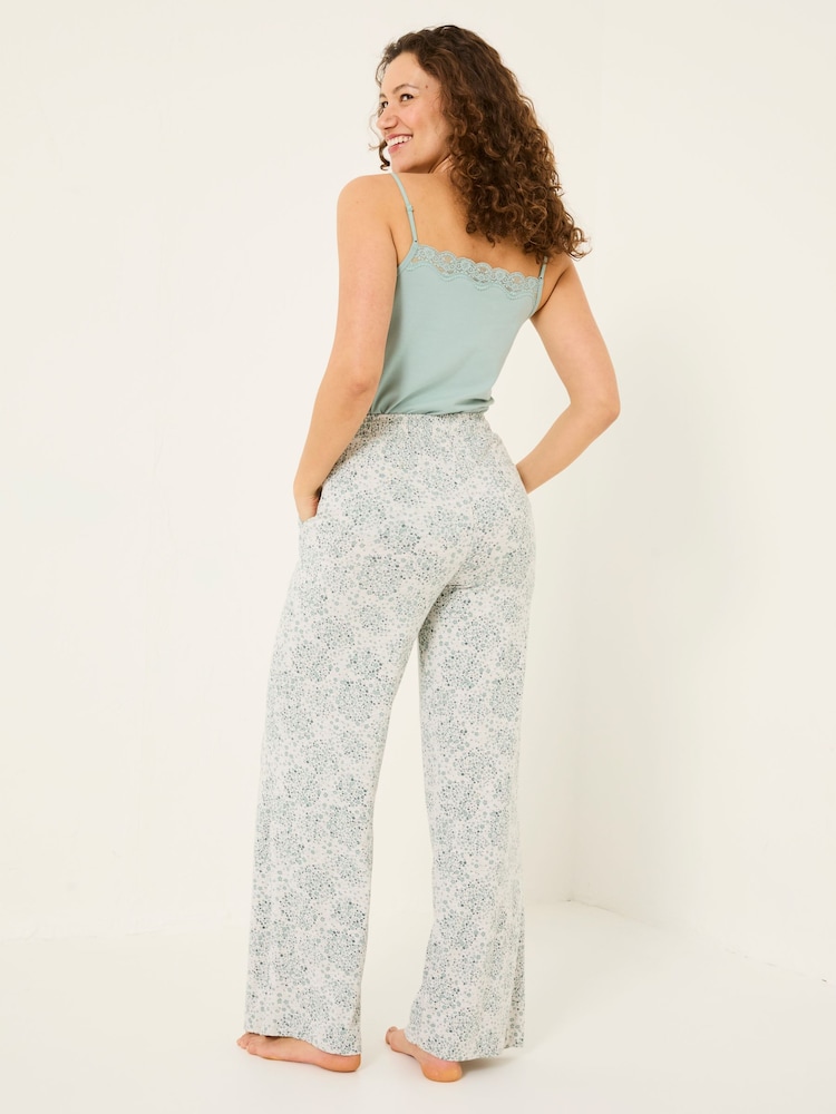 FatFace Lola Grey Floral Jersey Pyjama Bottoms - Image 2 of 5