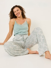 FatFace Lola Grey Floral Jersey Pyjama Bottoms - Image 3 of 5