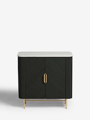 Black Valencia Marble Mango Wood Small Sideboard - Image 9 of 9