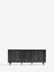 Black Lloyd Mango Wood Extra Large Sideboard - Image 10 of 11