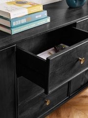 Black Lloyd Mango Wood Extra Large Sideboard - Image 6 of 11