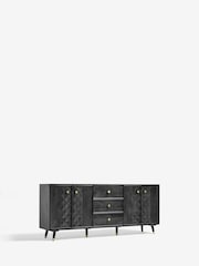 Black Lloyd Mango Wood Extra Large Sideboard - Image 8 of 11