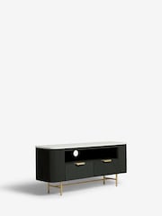 Black Valencia Mango Wood Up to 55 inch TV Unit - Image 4 of 7