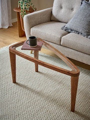 Dark Small Triangle Nesting Large Coffee Table - Image 1 of 5