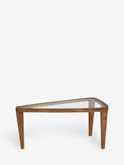 Dark Small Triangle Nesting Large Coffee Table - Image 3 of 5