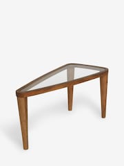 Dark Small Triangle Nesting Large Coffee Table - Image 6 of 7