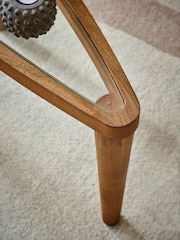Dark Small Triangle Nesting Coffee Table - Image 2 of 5