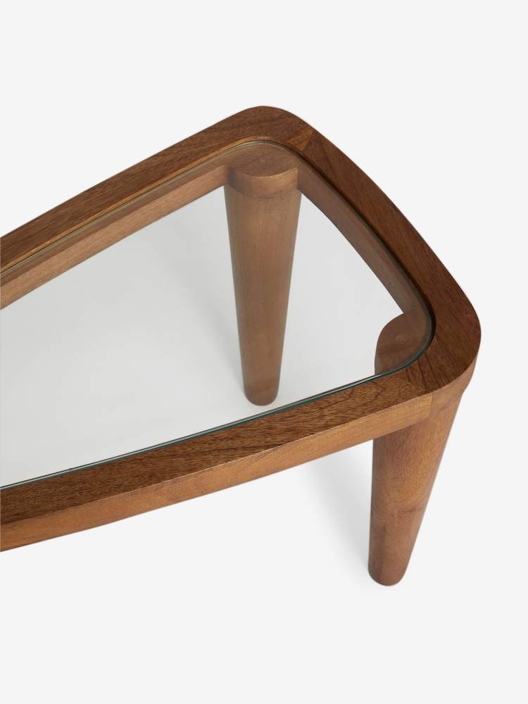 Dark Small Triangle Nesting Coffee Table - Image 5 of 5