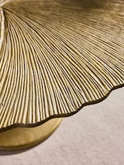 Gold Cast Metal Flower Coffee Table - Image 2 of 5