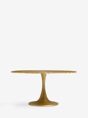 Gold Cast Metal Flower Coffee Table - Image 4 of 5