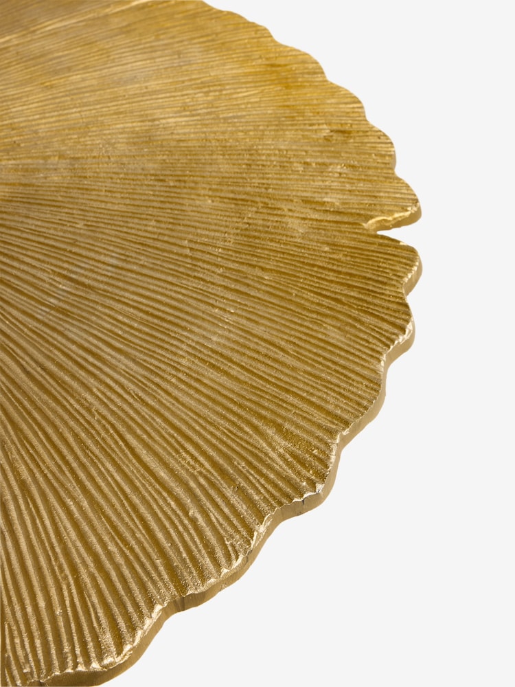Gold Cast Metal Flower Coffee Table - Image 6 of 6