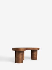 Dark Jelly Bean Small Mango Wood Coffee Table - Image 6 of 8