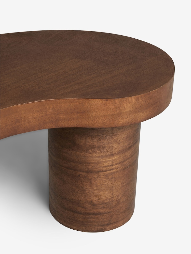Dark Jelly Bean Small Mango Wood Coffee Table - Image 8 of 8