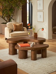 Dark Jelly Bean Small Mango Wood Coffee Table - Image 1 of 1