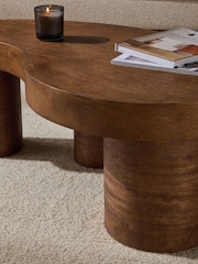 Dark Jelly Bean Mango Wood Coffee Table - Image 3 of 8