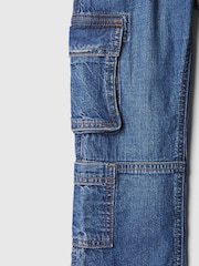 Gap Blue Cargo Baggy Jeans (6mths-5yrs) - Image 3 of 4