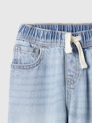 Gap Blue UltraSoft Pull On Baggy Jeans (6mths-5yrs) - Image 3 of 4