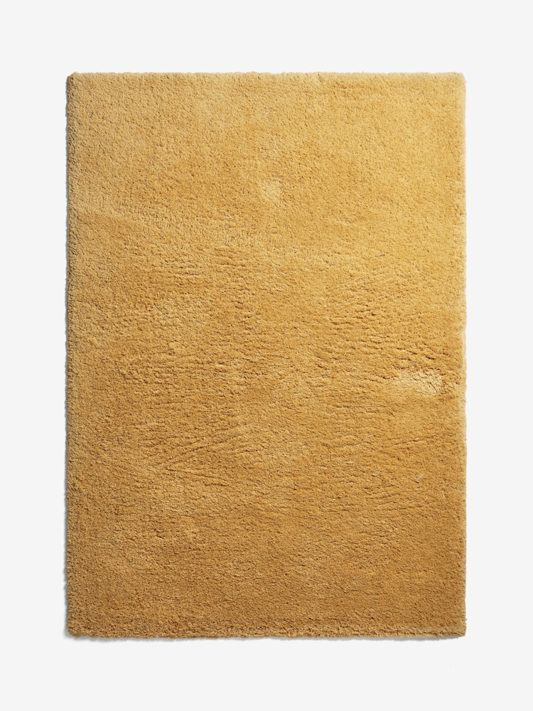 Ochre Yellow Super Softy Rug - Image 5 of 5