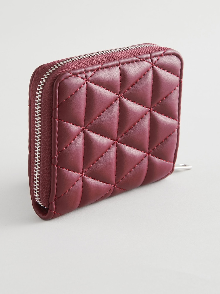 Rot gesteppt - Print Mini Purse - Bild 2 von 4 Rot gesteppt - Print Mini Purse - Bild 2 von 4