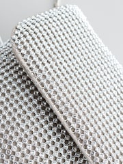 Silver Tone Sparkle Cross-Body Phone Bag - Image 8 of 10