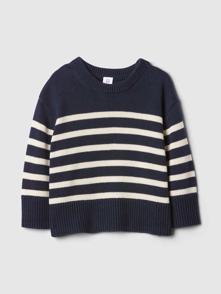 Gap Blue Split-Hem Jumper (6mths-5yrs) - Image 1 of 3 Gap Blue Split-Hem Jumper (6mths-5yrs) - Image 1 of 3