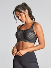 Panache Power Wired Sports Black Bra - Image 2 of 6
