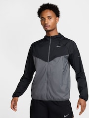 Negro/gris - Nike Dri-FIT Stride Woven Running Jacket - Imagen 1 de 12