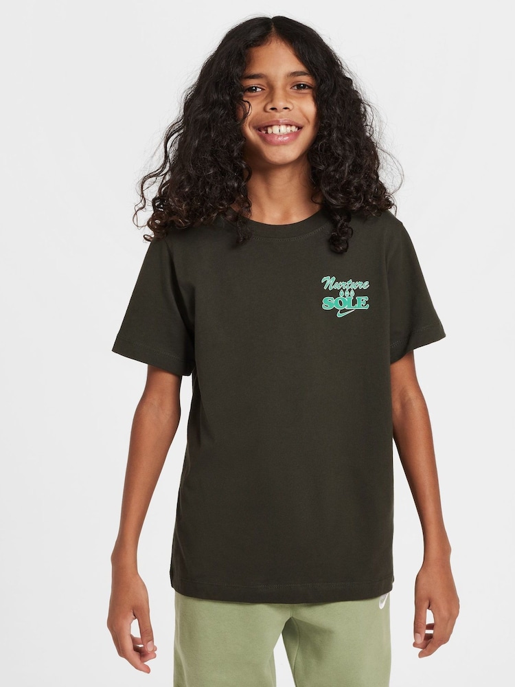 Nike Army Green Sportswear T-Shirt - Image 1 of 6