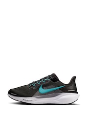 Nike Black/Teal Pegasus 41 Road Running Trainers - Image 2 of 11
