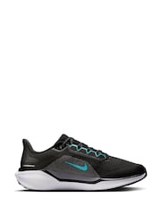 Nike Black/Teal Pegasus 41 Road Running Trainers - Image 3 of 11