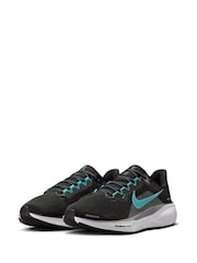 Nike Black/Teal Pegasus 41 Road Running Trainers - Image 5 of 11