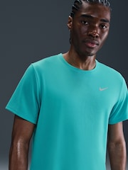 Nike Cactus Blue Dri-FIT Miler Running T-Shirt - Image 3 of 5