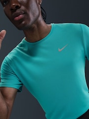 Nike Cactus Blue Dri-FIT Miler Running T-Shirt - Image 5 of 5
