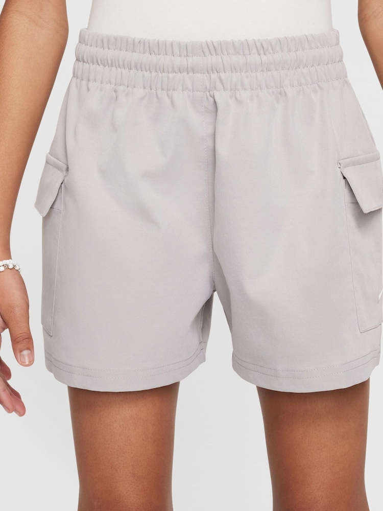 Nike College Grey Woven Cargo Shorts - Image 2 of 6