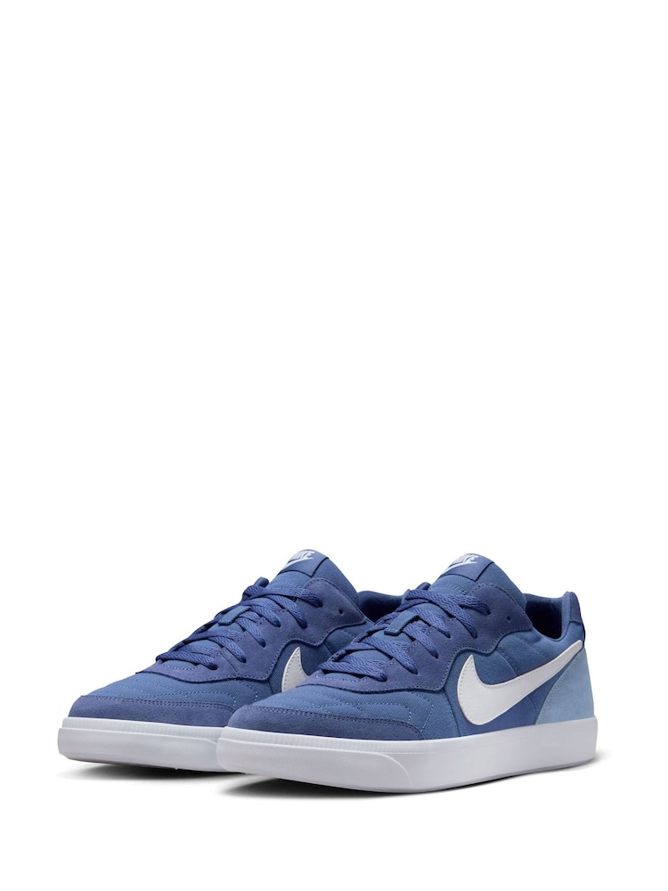 Nike Blue Lifestyle Tiempo Trainers - Image 5 of 10